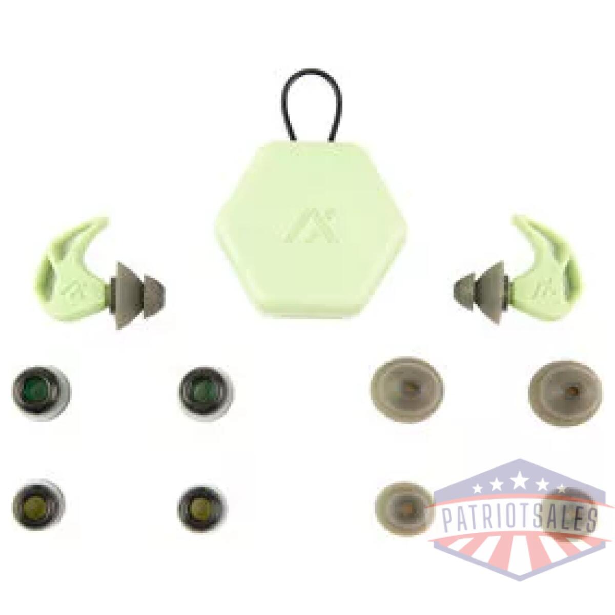Axx20-green_1. Webp - axil x20 earplug slate green - axx20 green 1