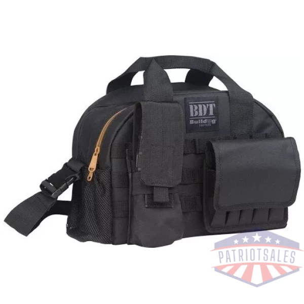 BULLDOG TACTICAL RANGE BAG W/ - MOLLE MAG POUCHES BLACK