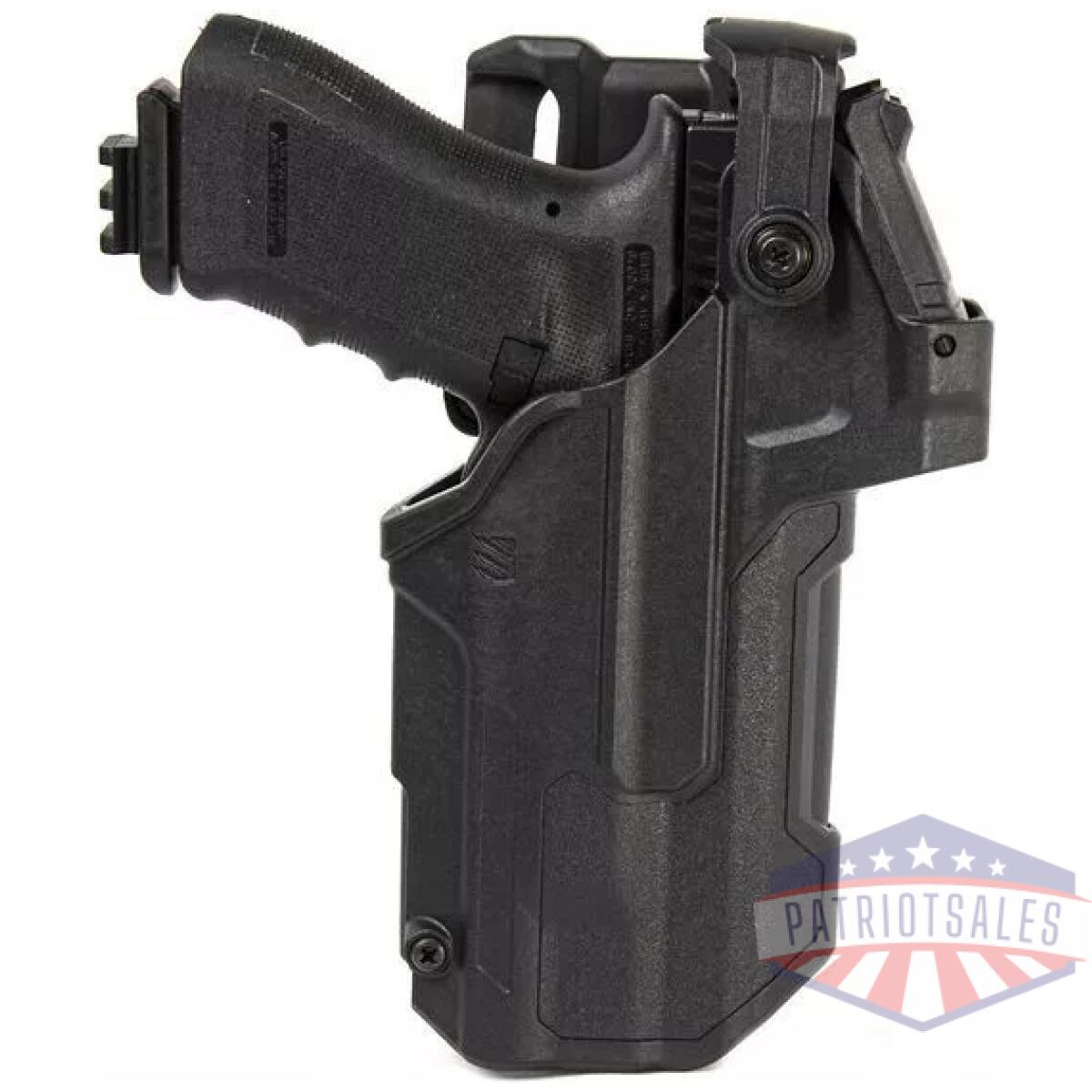 Bh-44nd13bkr - t-series l3d light-bearing red dot sight (rds) duty holster - bh 44nd13bkr