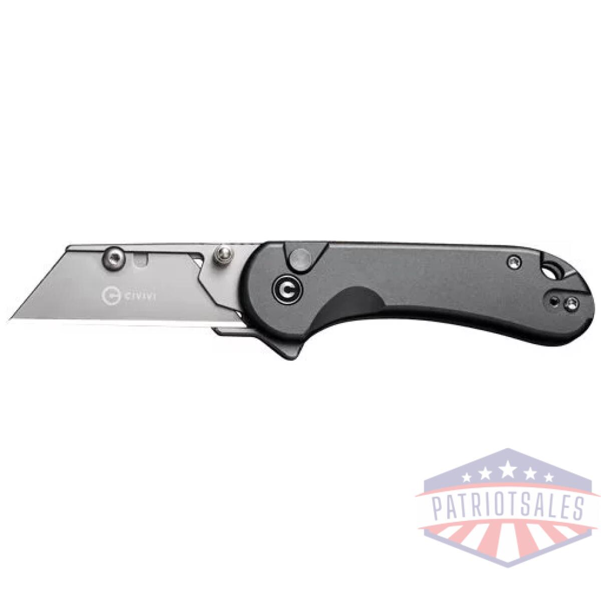 C23039b4. Webp - civivi utility knife elementum - 2. 26" gray w/3 extra blades - c23039b4