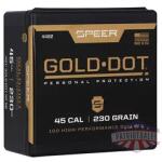 SPR GOLD DOT .451 230GR HP SB 100CT