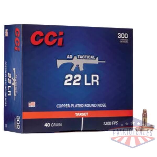 CCI 22LR TACTICAL 40GR CPRN 300/3000