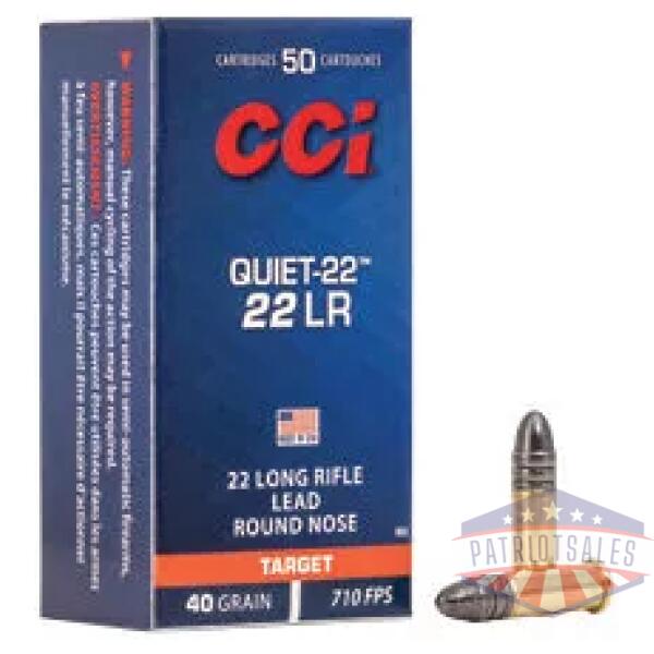 CCI QUIET 22LR 40GR LRN 50/5000