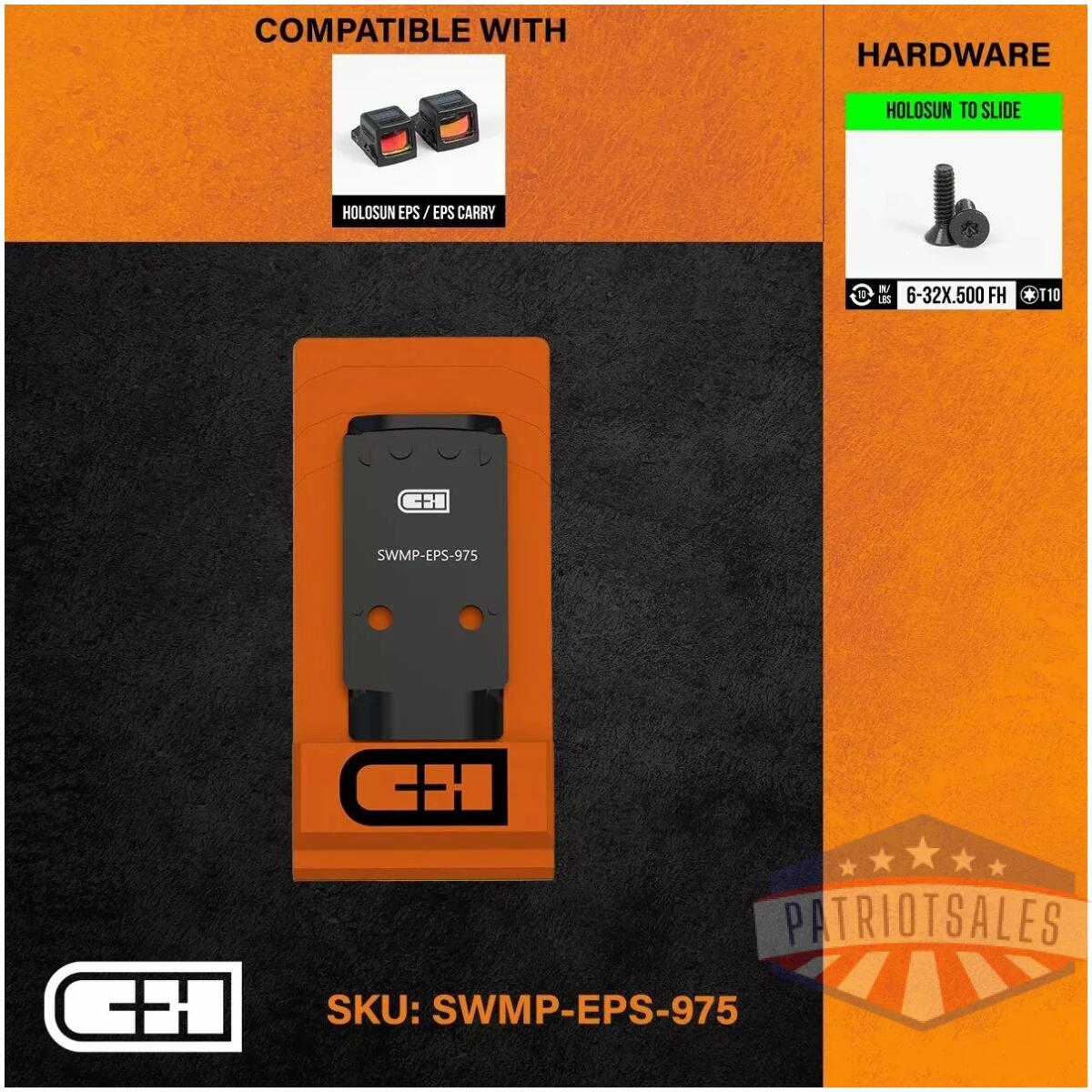 Chp-swmp-eps-975 - optics adapter plate - s&w m2. 0 core - chp swmp eps 975