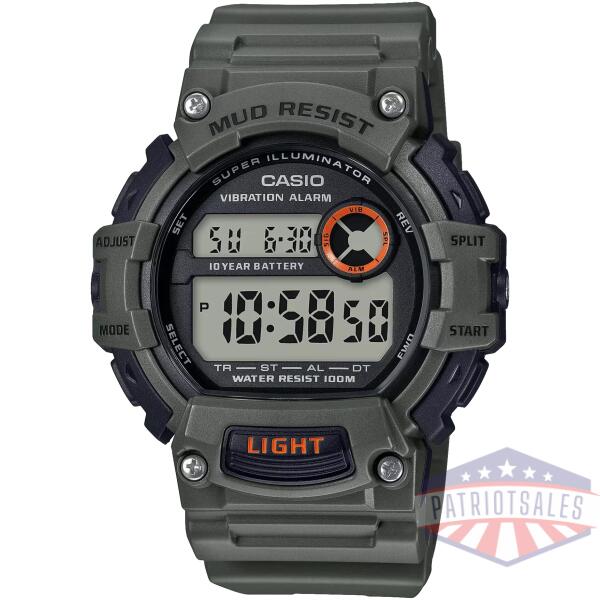 Mud-Resistant Digital Watch w/ Vibration Alarm