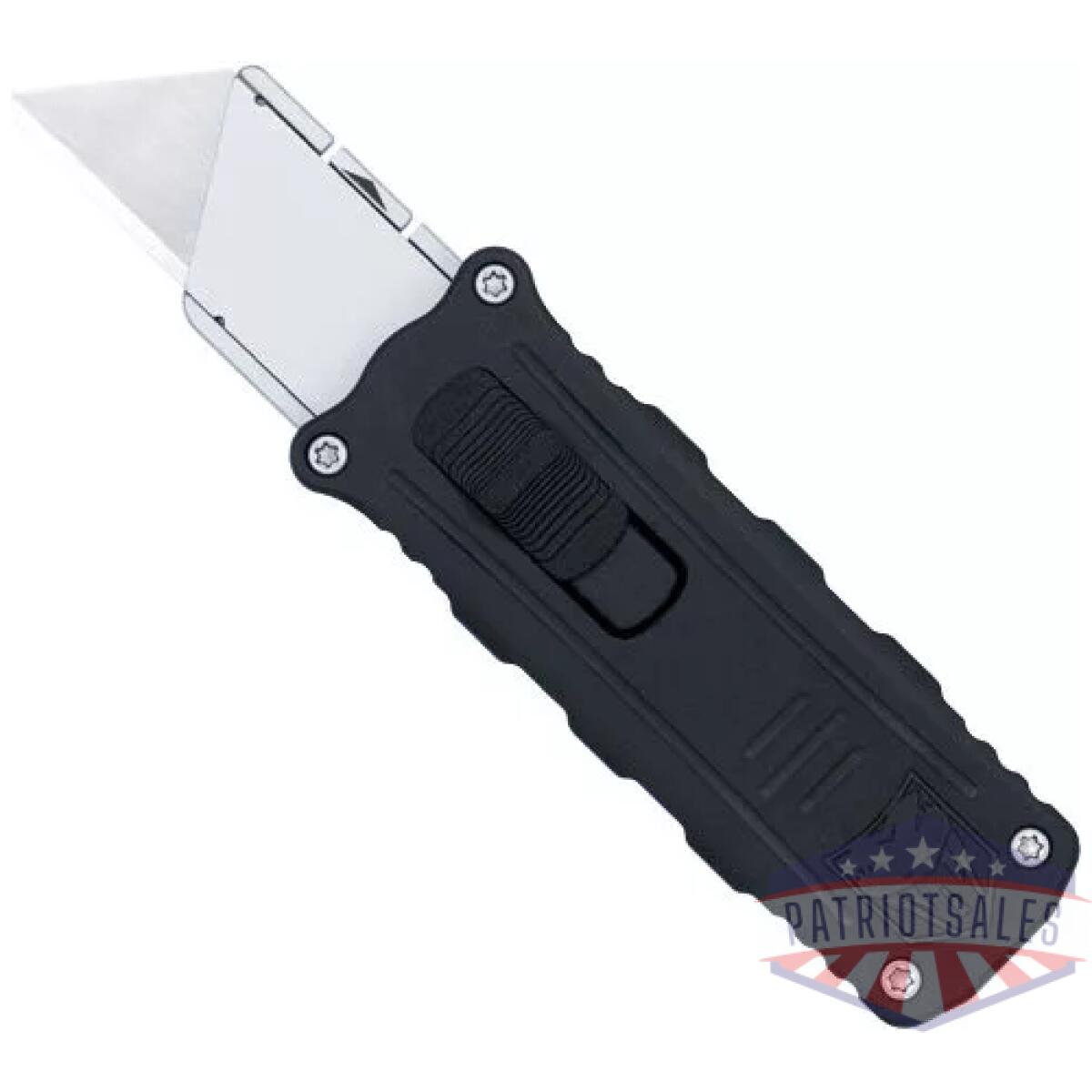 Ctotfuksbblk - cobratec side button otf 1. 75" - black/silver utility knife - ctotfuksbblk