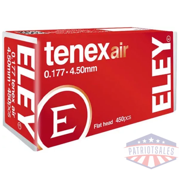 ELEY TENEX AIR PELLETS 177 - 4.50MM 8.2 GRAINS 450-PACK