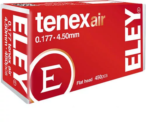 ELEY TENEX AIR PELLETS 177 - 4.50MM 8.2 GRAINS 450-PACK