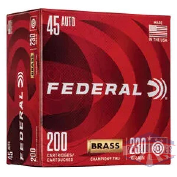 FED CHAMP 45ACP 230GR FMJ 200CT