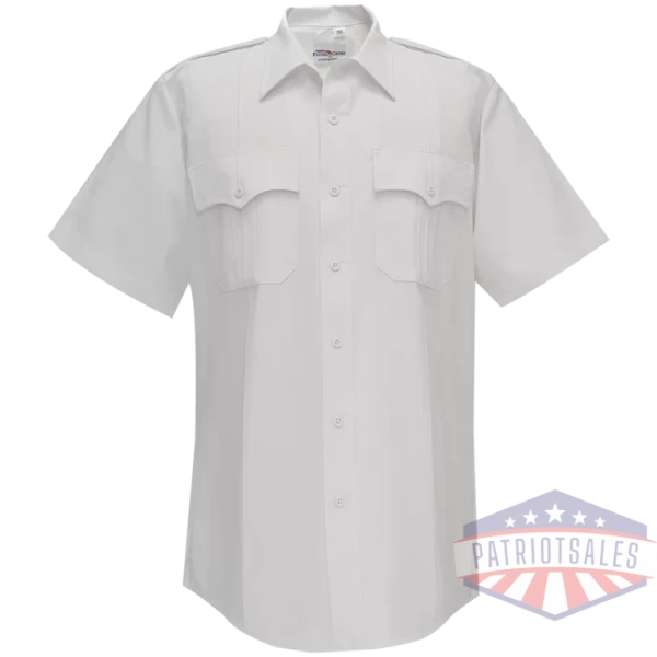 Duro Poplin Short Sleeve Shirt w/ Sewn-In Creases