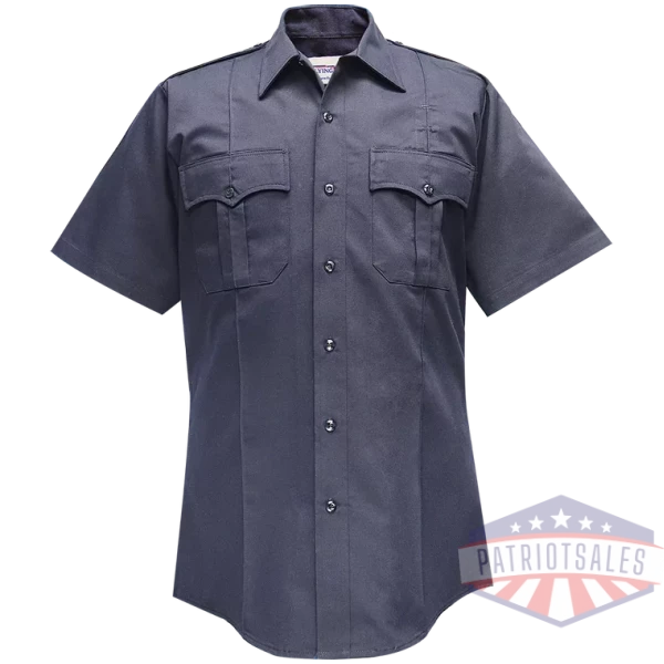 Duro Poplin Short Sleeve Shirt w/ Sewn-In Creases