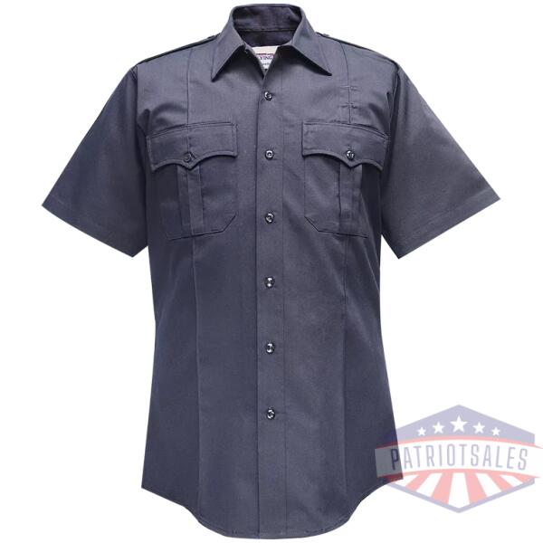 Duro Poplin Short Sleeve Shirt w/ Sewn-In Creases