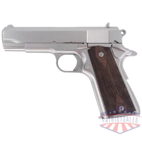 TISAS 1911 TANK COMMANDR 45ACP - 4.25" BBL WOOD GRIP 7RD NICKEL