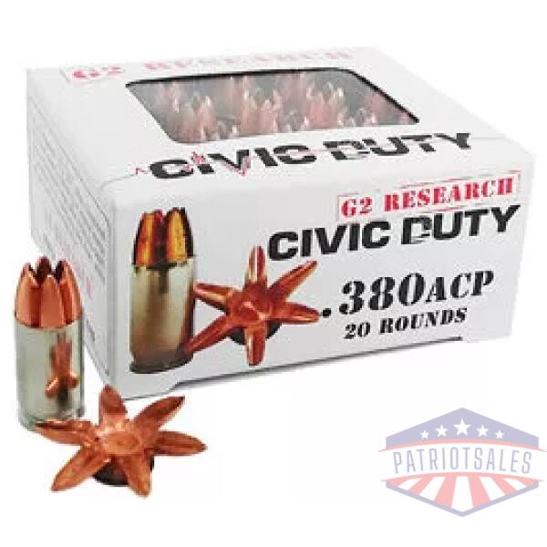 G2R CIVIC DUTY 380ACP 64GR 20/500