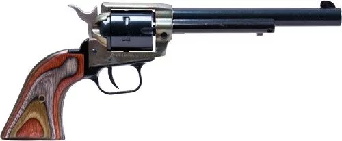 HERITAGE 22LR/22WMR COMBO 6.5" - BLUED/C.COLORED LAMINATE GRIPS