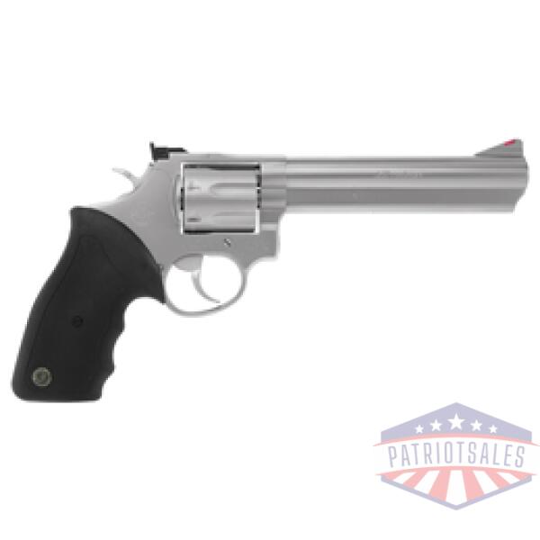 TAURUS 66 357MAG 6" AS 7-SHOT - MATTE STAINLESS STEEL RUBBER