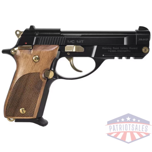 GIRSAN MC14T SOLUTION 380ACP - GOLD AND BLACK G10 TIPUP 13RD