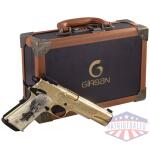 girsan mc1911 deluxe gold govt - 38 super 10rd engraved