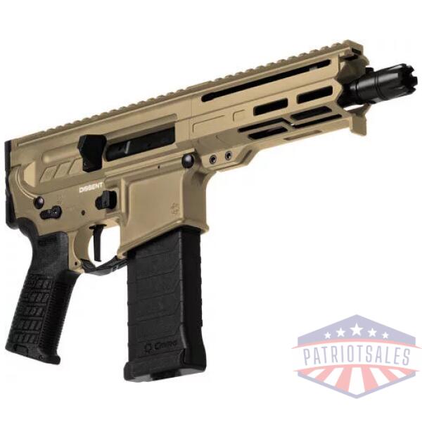 CMMG PISTOL DISSENT MK4 5.7X28 - MM 6.5" 32RD COYOTE TAN