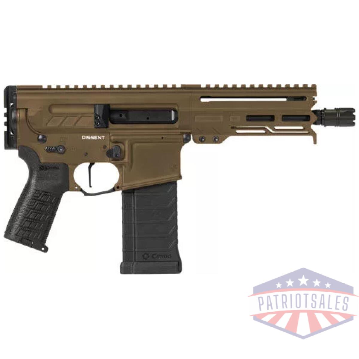G54aa847mb - cmmg pistol dissent mk4 5. 7x28 - mm 6. 5" 32rd midnight bronze - g54aa847mb