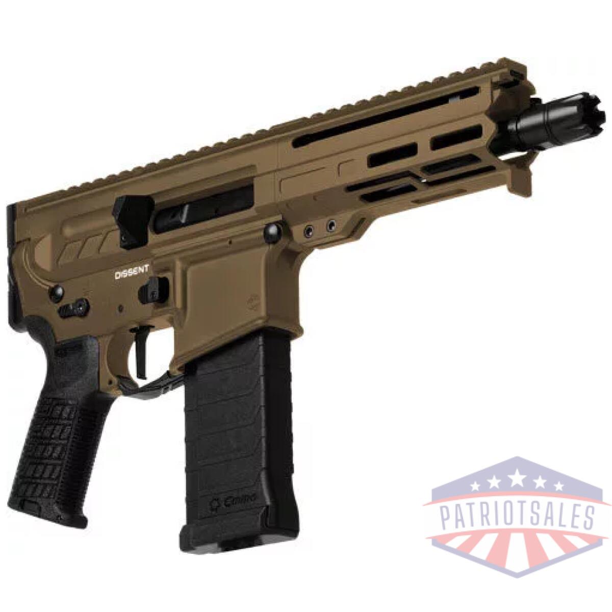 G54aa847mb_angle - cmmg pistol dissent mk4 5. 7x28 - mm 6. 5" 32rd midnight bronze - g54aa847mb angle