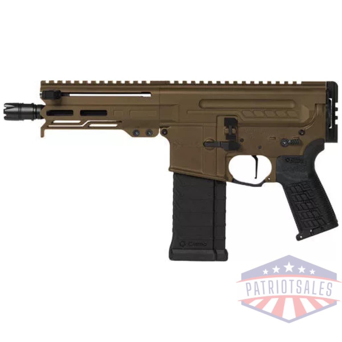G54aa847mb_left - cmmg pistol dissent mk4 5. 7x28 - mm 6. 5" 32rd midnight bronze - g54aa847mb left