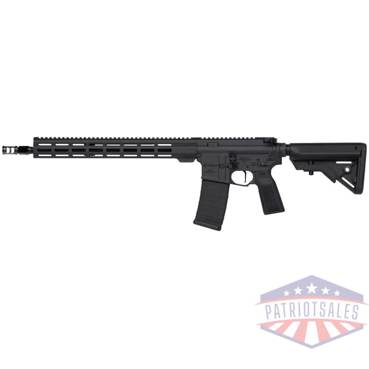 G55a9a0babcm_left - cmmg rifle ar15 aob 5. 56mm - 16" 30rd b5 black stock - g55a9a0babcm left