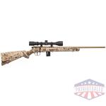 SAVAGE 93 XP CAMO 22WMR 21" - W/3-9X40 COYOTE/EVO BRUSH CAMO