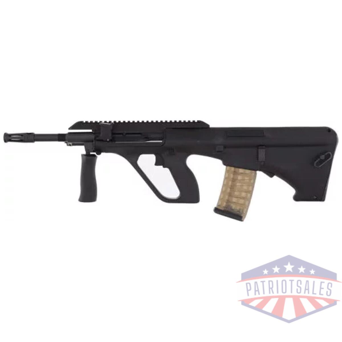 Gaugm2blkext_left - steyr aug a3 m2 5. 56/223 - 16" 30rd black w/ext rail - gaugm2blkext left