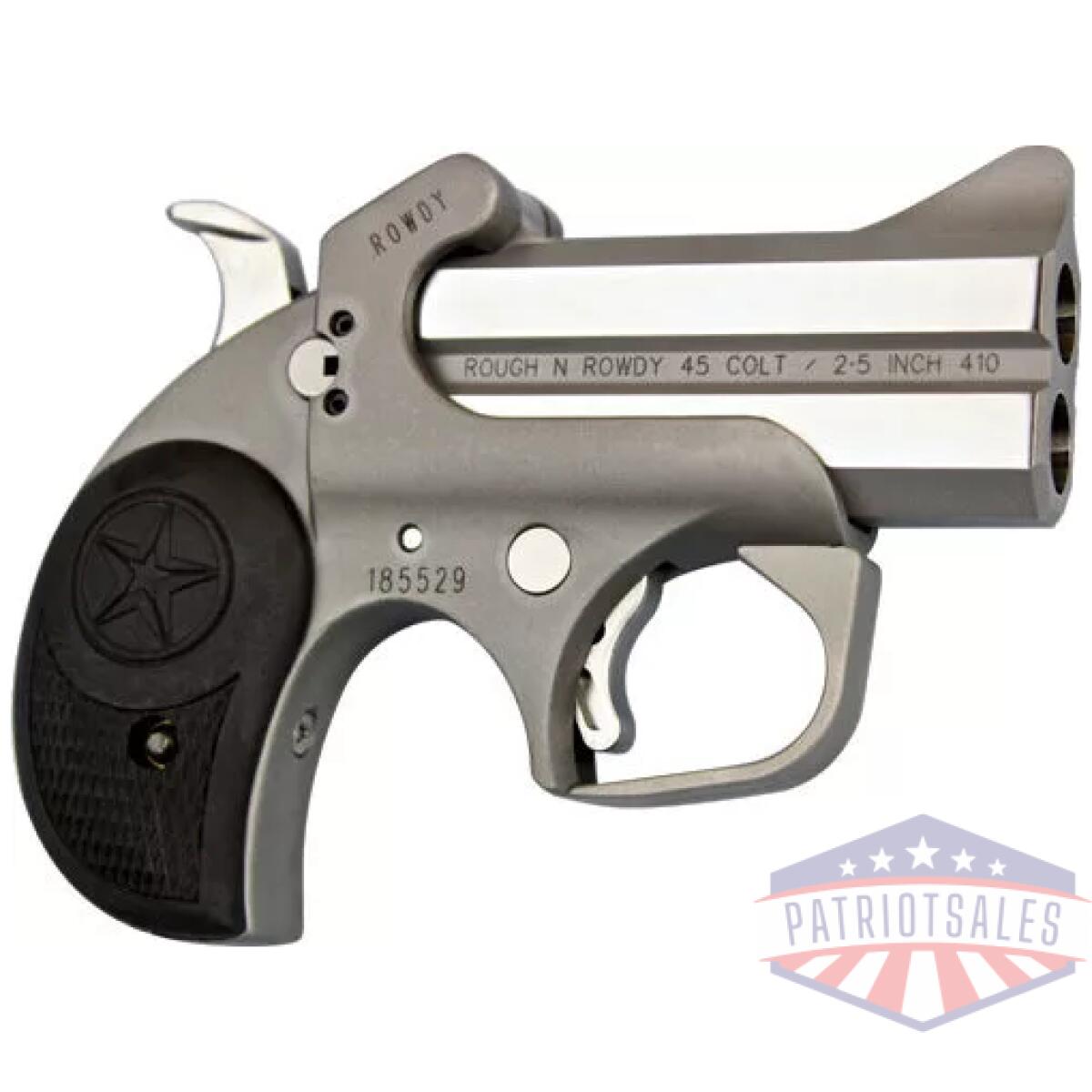 Gbarw - bond arms rough n rowdy - 45lc/410 2. 5" 3" bbl ss rubr - gbarw