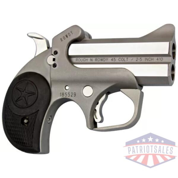 BOND ARMS ROUGH N ROWDY - 45LC/410 2.5" 3" BBL SS RUBR