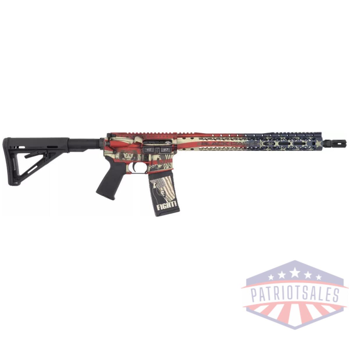 Gbro24123101amf_1 - black rain spec15 trump custom - patriot 5. 56 am flag 30rd - gbro24123101amf 1