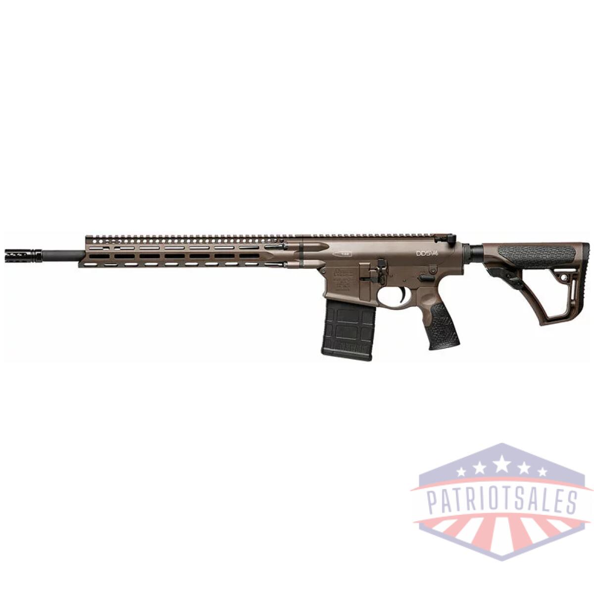 Gdd15060_left - daniel def dd5 v4 rifle 18" - s2w 7. 62x51 20rd m-lok msp - gdd15060 left
