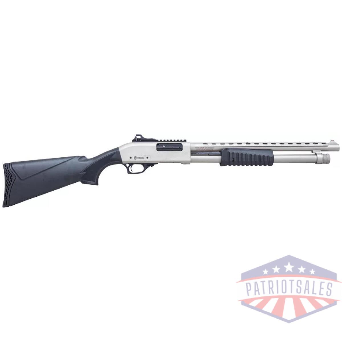 Gfrmn1220syn - citadel mariner 12ga pump adj - sight black nickel - gfrmn1220syn
