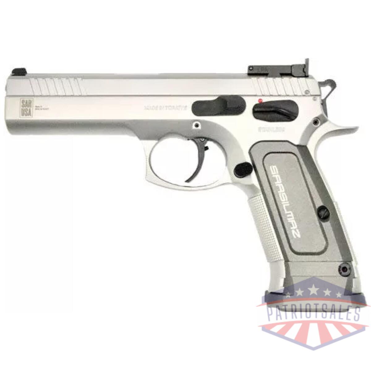 Gk12spst_left - sar usa k-12 sport pistol 9mm - 4. 7" bbl 17rd stainless - gk12spst left