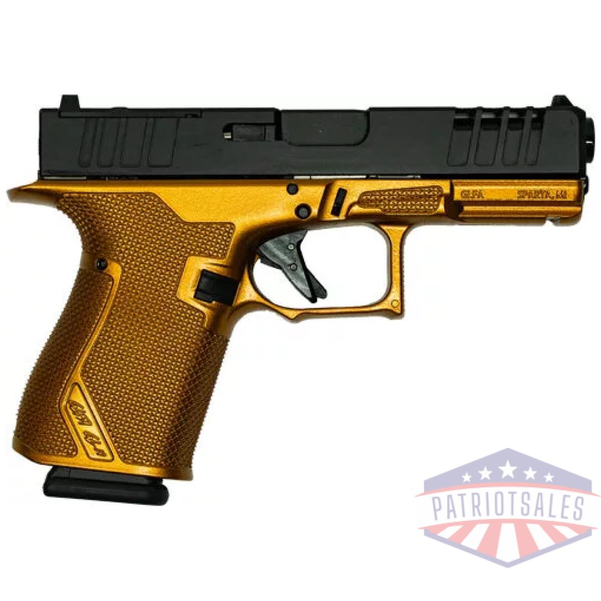Gl19gcpr. Webp - glfa 19 striker 9mm 4" 15 shot - blk slide galaxy copper frame - gl19gcpr