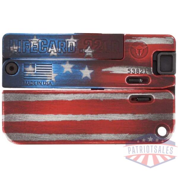 TRAILBLAZER LIFECARD 22WMR - SINGLE SHOT AMERICAN FLAG