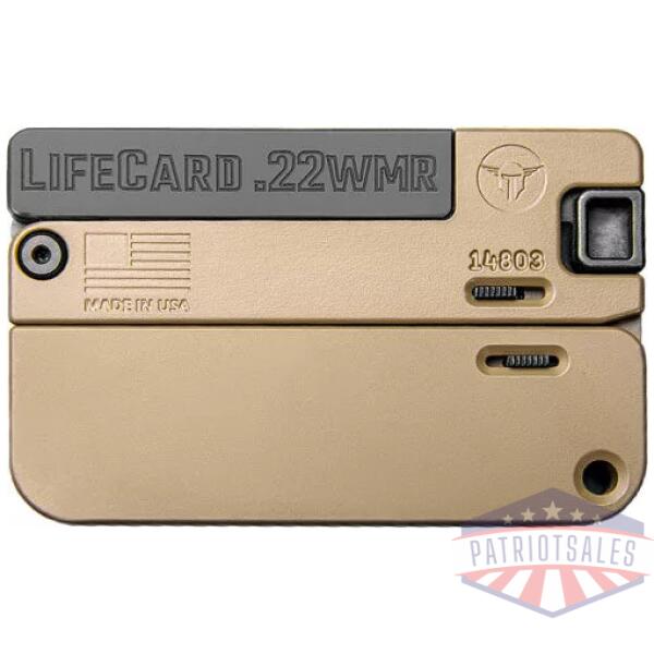TRAILBLAZER LIFECARD 22WMR - SINGLE SHOT McMILLAN TAN