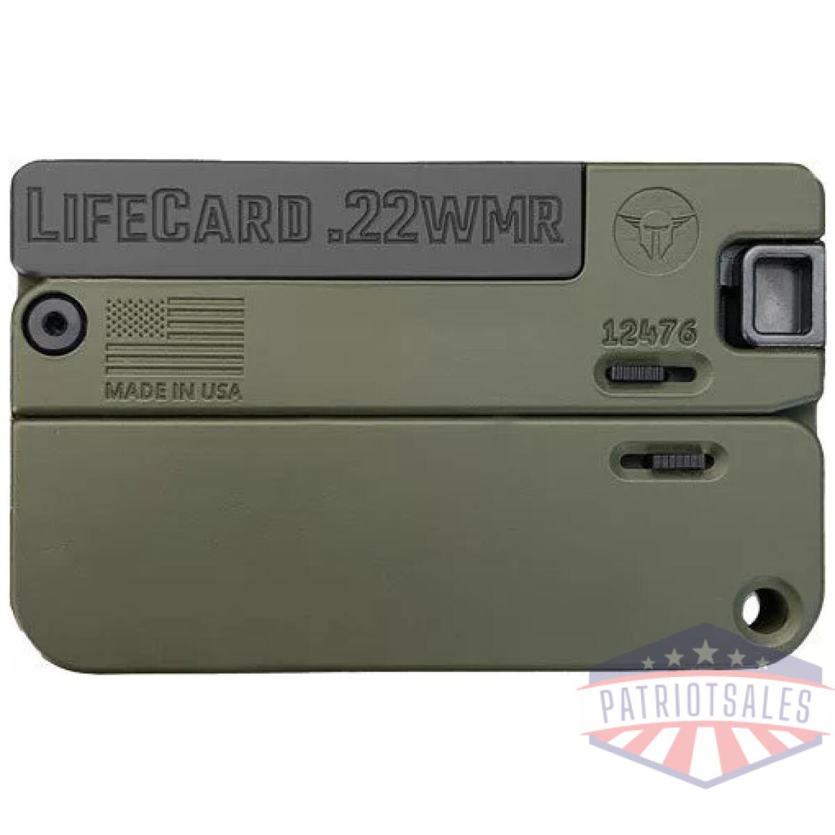 Glc2odg. Webp - trailblazer lifecard 22wmr - single shot olive drab green - glc2odg