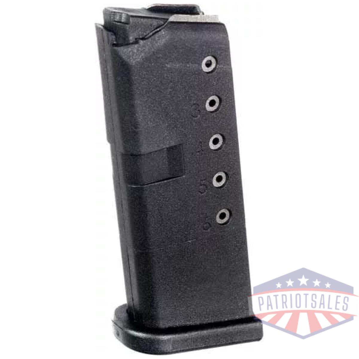 Glk10 - pro mag magazine for glock 42 - 380acp 6rd black polymer - glk10