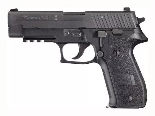 SIG P226 MK25 9MM 4.4" SIGLITE - (3)15RD US NAVY ANCHOR BLACK