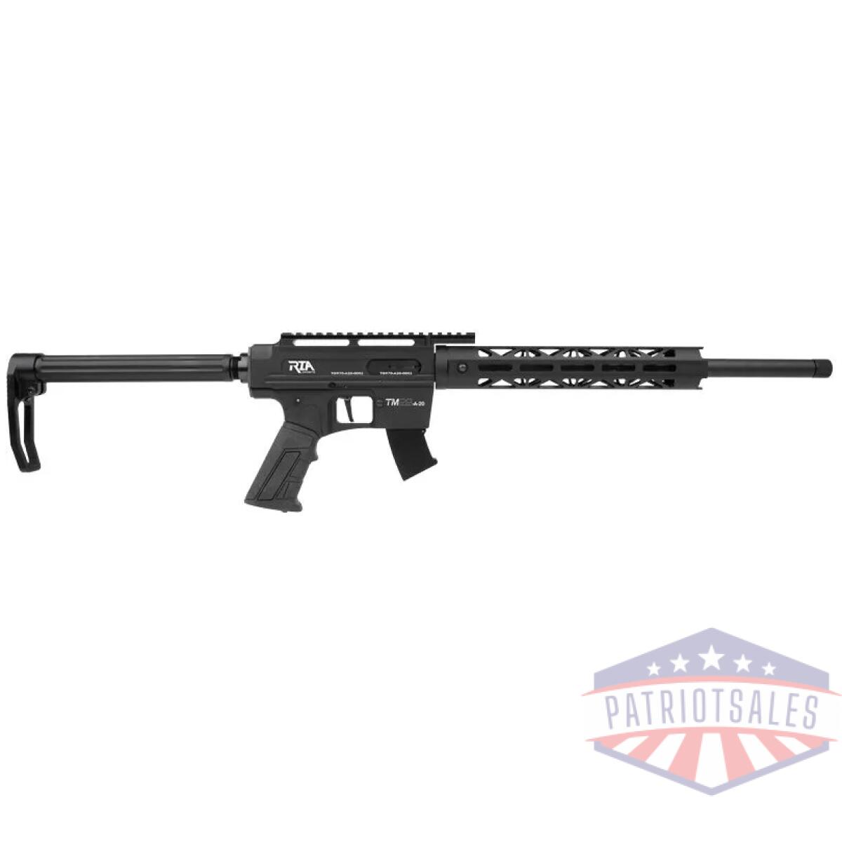 Gtm22a20 - rock island tm22 sa 22lr - 20" 10rd black - gtm22a20
