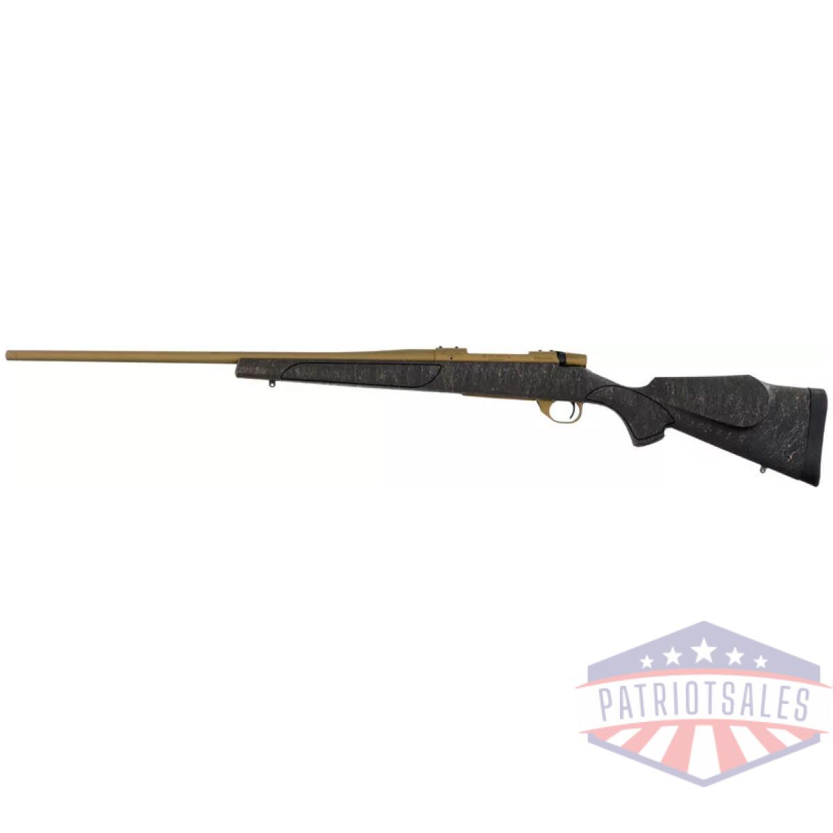 Gvwb7mmpr4t_left - weatherby vanguard weathrguard - 7mm prc 24" tb bronze/black - gvwb7mmpr4t left