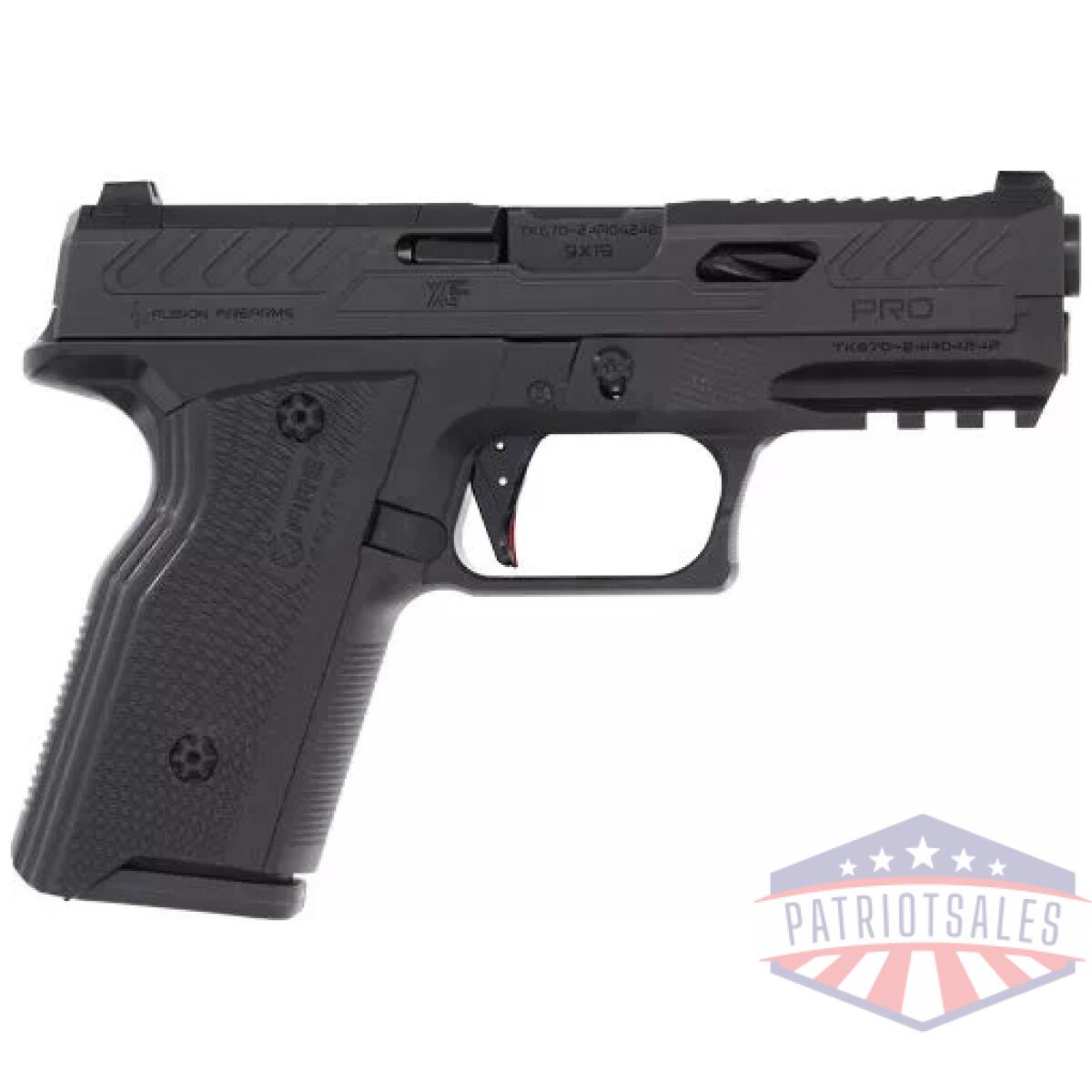 Gxf9blk10. Webp - fusion xf pro 9mm 4" 10rd - black optic ready/glock mags - gxf9blk10