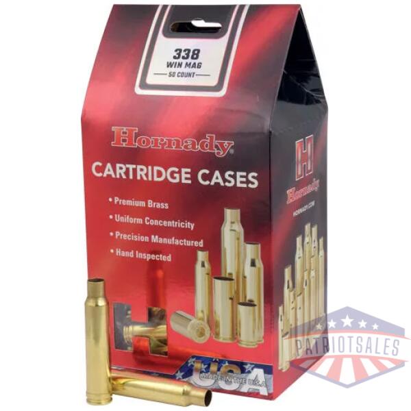HORNADY UNPRIMED CASES 338 WIN - MAG 50 PACK 5PK/CS