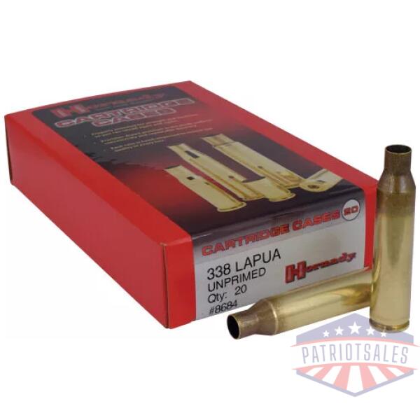 HORNADY UNPRIMED CASES 338 - LAPUA MAGNUM 20 PACK 5PK/CS
