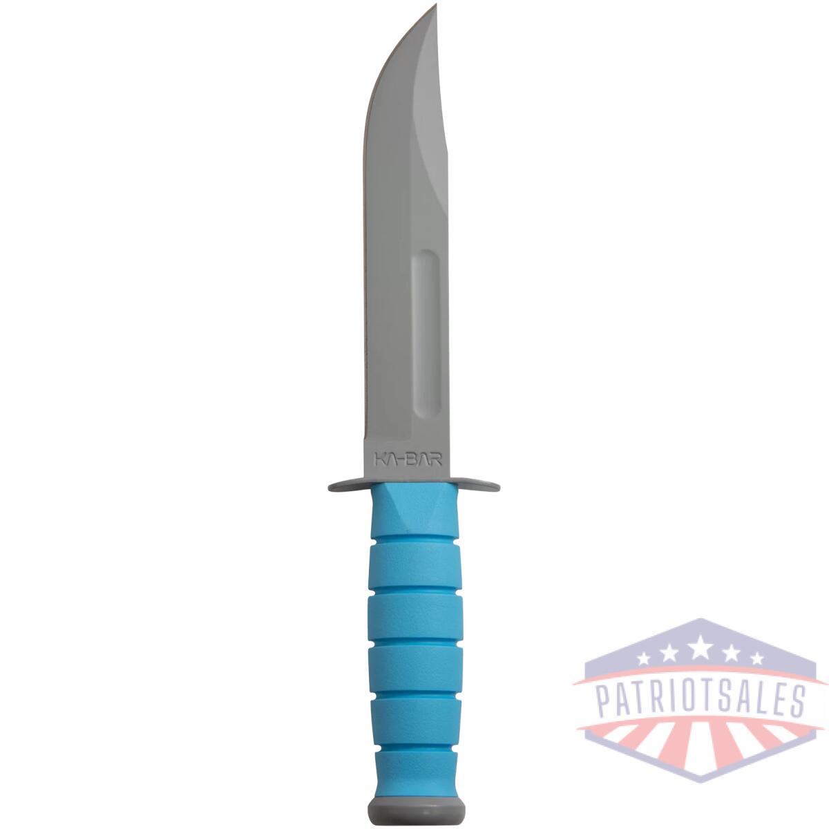 Ka-1313sf - ussf space-bar knife blue kraton g handle, gray hard sheath, str edge - ka 1313sf