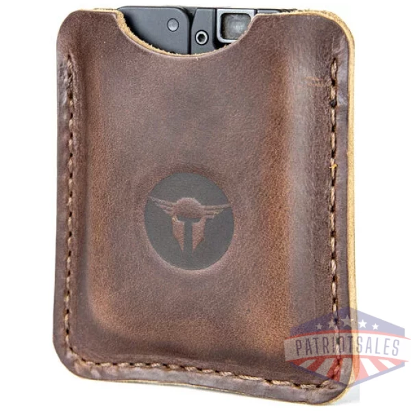 TRAILBLAZER LIFECARD LEATHER - SLEEVE DARK BROWN
