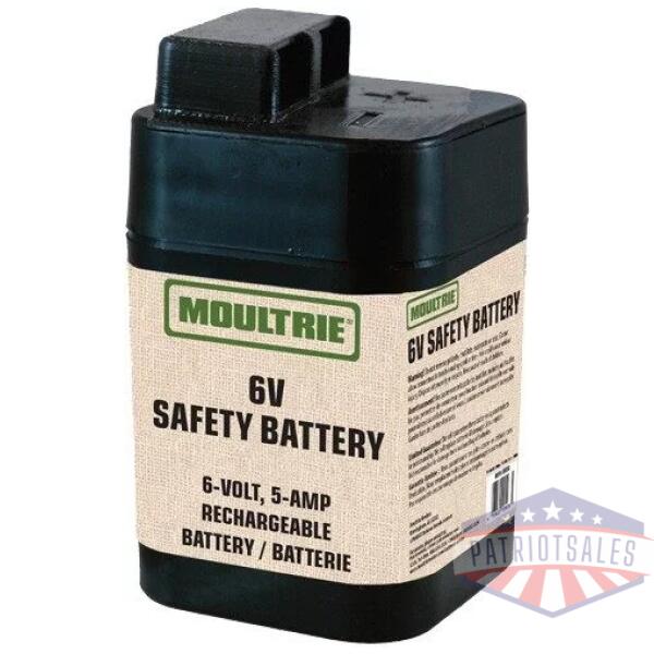 MOULTRIE BATTERY RECHARGEABLE - 6-VOLT 5-AMP SAFETY SEALED
