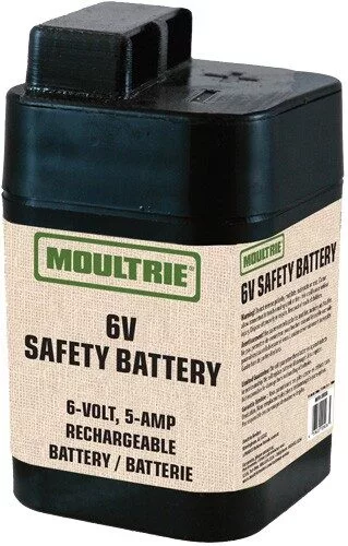 MOULTRIE BATTERY RECHARGEABLE - 6-VOLT 5-AMP SAFETY SEALED